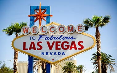 The sign on the Las Vegas strip, Nevada, USA